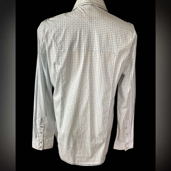 7 Diamond long sleeve snap closure mens SZ LRG - Picture 4 of 11